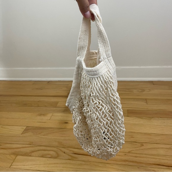 Organic Cotton Eco Bag String Shopping Bag Fruit Bag - Picture 6 of 8